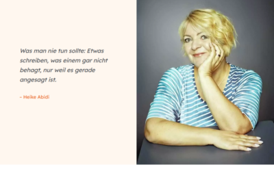 Mein Interview im Blog von Ulrike Hartmann